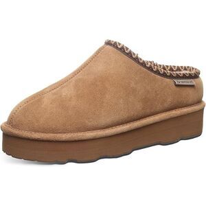 BEARPAW Martis Women's Suede Indoor-Outdoor Comfort Slippers - Hickory, Size 9